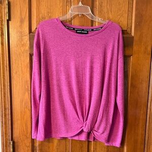 DKNY Soft Knit Pink Long Sleeve Top